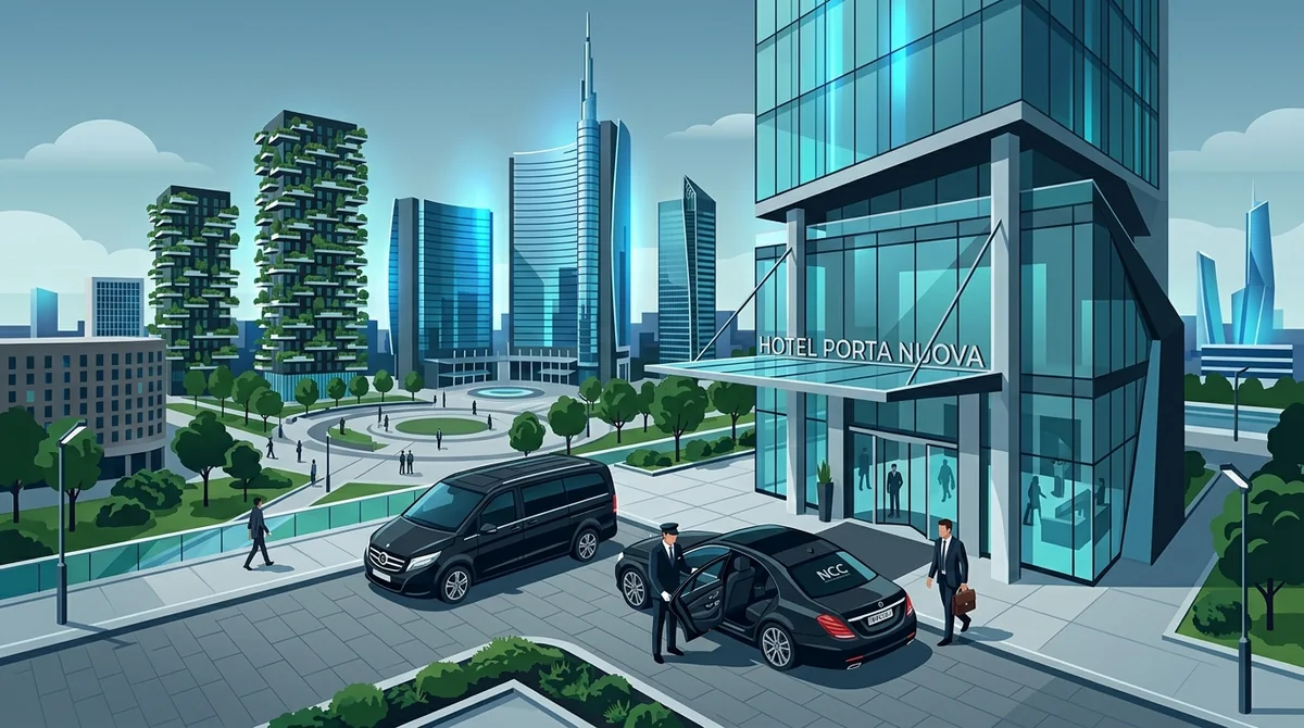 Servizio di Noleggio con Conducente NCC e transfer executive con berlina di lusso a Milano Porta Nuova