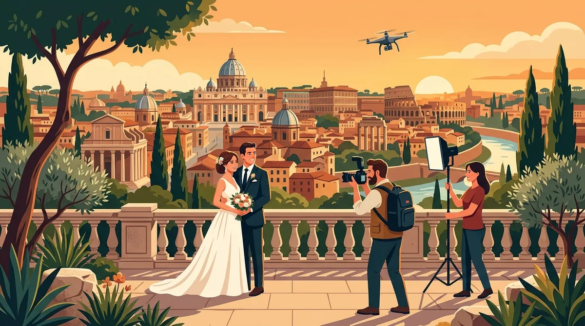 Servizio fotografico professionale e riprese video nei luoghi iconici di Roma