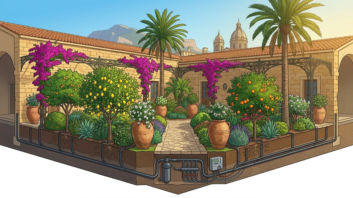 Cura del verde mediterraneo e giardini storici di Palermo