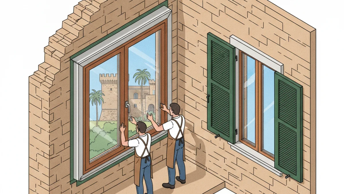 Spaccato architettonico infissi centinati e isolamento acustico serramenti a Fondi